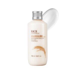 The Face Shop Ceramide & Rice Emulsion - Barrier Repair Brightening Moisturizer for Dull & Dry Skin